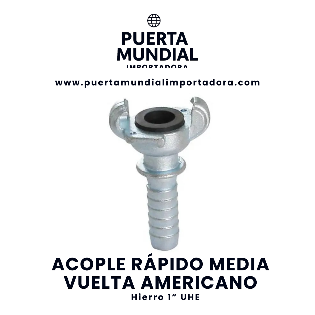 acople rÁpido media vuelta americano hierro 1" uhe acople rÁpido media vuelta americano hierro 1" uhe