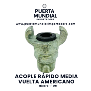 acople rÁpido media vuelta americano hierro 1" um – conexión segura y resistente