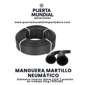 manguera para martillo neumÁtico19mm (3/4”) – resistente y flexible para uso industrial