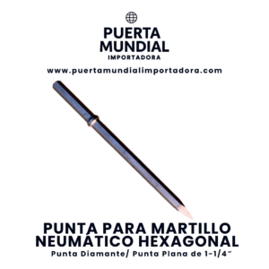 punta para martillo neumÁtico hexagonal1 1/4″ – punta diamante / punta plana