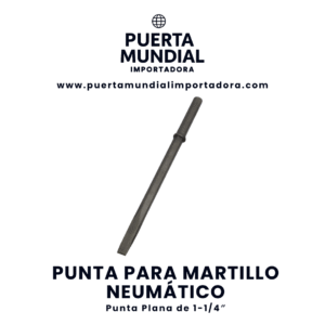 punta para martillo neumÁtico punta plana de 1 1/4" – potencia y precisión para demoliciones exigentes