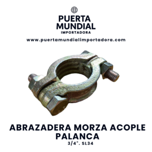 abrazadera morza acople palanca 3/4" sl34 – ajuste seguro y sellado eficiente